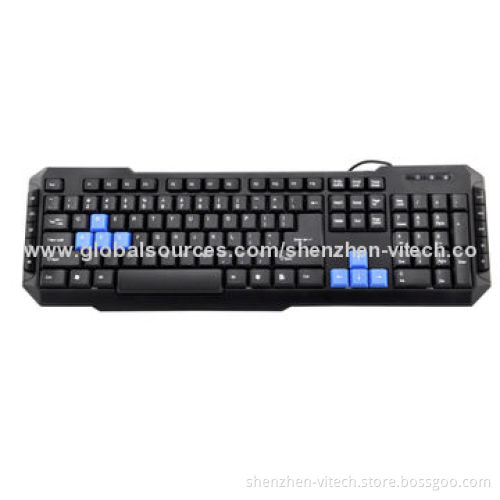 Popular and Hot Sale Computer Keyboard with 10 Media Keys